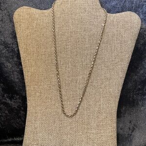 Vintage 925 Italy Sterling Silver Rope Chain